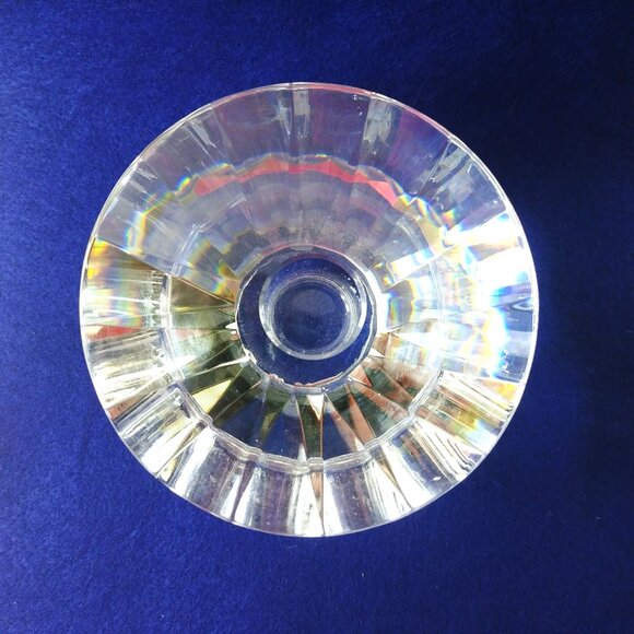 Taper and Pillar Crystal Glass Candle Holder Faceted Design Elegant Home Decor - Picture 7 of 7